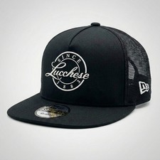 Lucchese Embroidered Trucker Hat Black Mesh S...