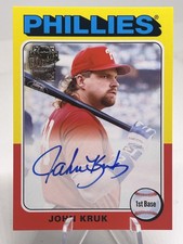 JA4169 2021 Topps Archives Fan Favorites John Kruk Auto #FFA-JK Philadelphia
