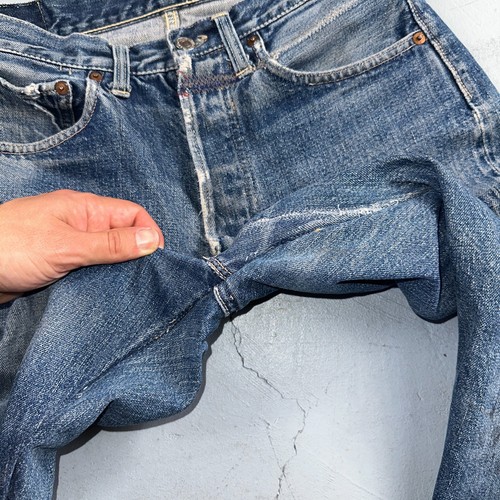 Levis 501 XX Big E Vintage 50s Redline Selvedge USA XX Reworked Jeans 29x29 - Picture 10 of 24