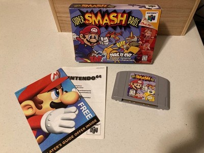 Super Smash Bros. Nintendo 64 N64-  Cart, box and inserts