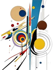 Geometric Abstraction Abstract Geometric Fluidity Canvas Wall Art Picture