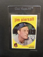 1959 Topps Set-Break #355 Jim Piersall Cleveland Indians EM/ NM-MT Crease Free