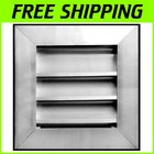 8x8 Aluminum Gable Louver Vent - Weather-Resistant