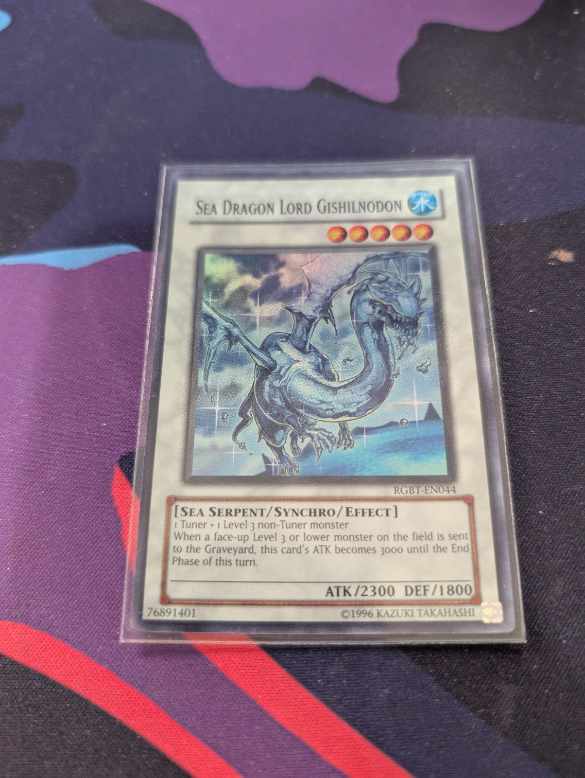 RGBT-EN044 Sea Dragon Lord Gishilnodon Super Rare 1st Edition Yugioh Card