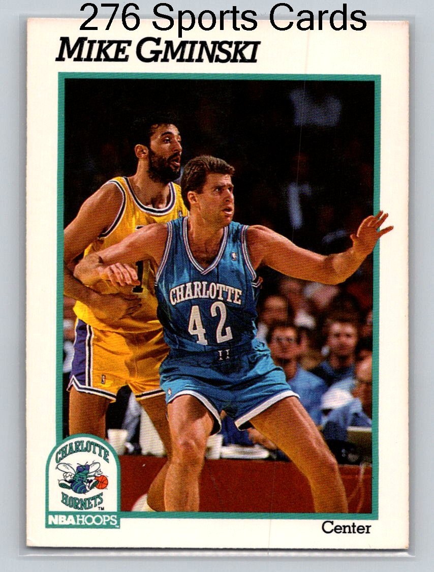 1991-92 Hoops #22 Mike Gminski Charlotte Hornets Basketball Card
