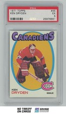 1971-72 Topps Rookie Ken Dryden PSA 5 #45 Montreal Canadiens