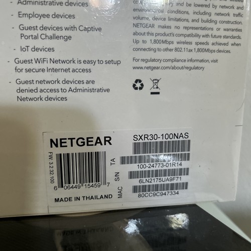 NETGEAR Orbi Pro Wireless Router - SXR30-100NAS - Picture 2 of 3