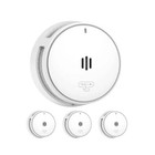 Smoke Alarm with 10 Year Life Battery Smoke Detector  set  of 3