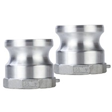 1.5 Inch Type A Camlock Fitting Connector 2 Pack Cam and Groove Coupling