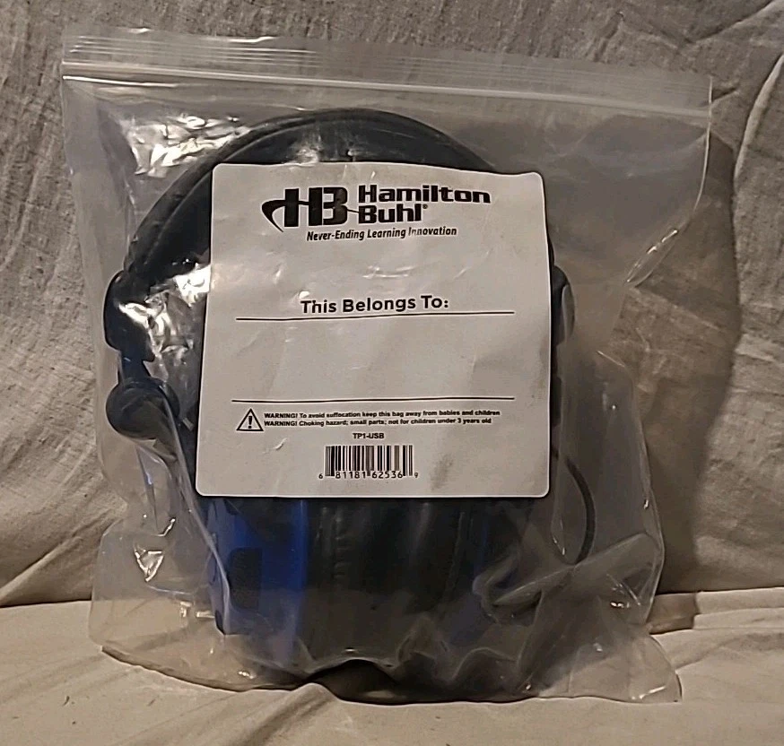 Hamilton Buhl T-PRO USB Headset W/Microphone ~Great For Video Gaming & Computers - Image 2 of 4