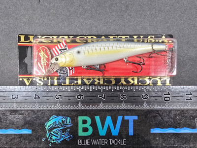 Lucky Craft Pointer 128 SP 1 oz Suspending Jerkbait: Gold Threadfin Shad