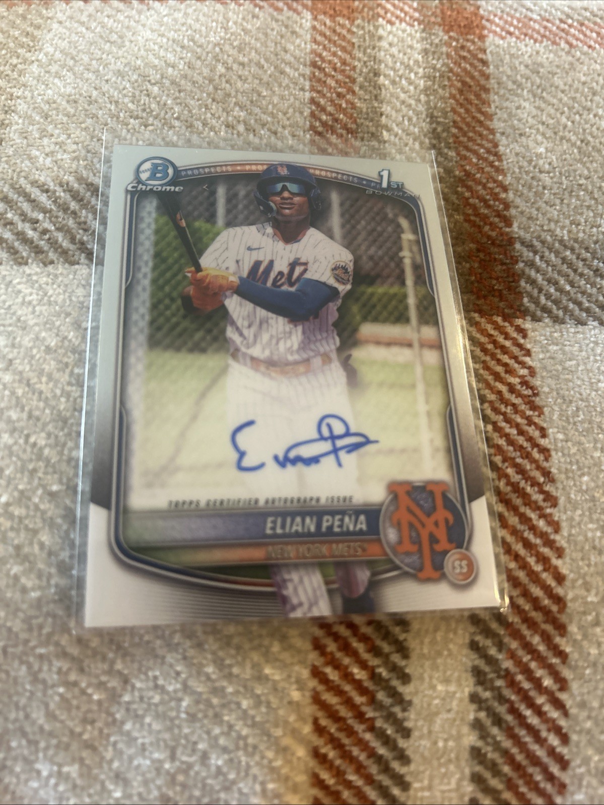 2025 Bowman Chrome - Prospect Autographs Elian Pena, Elian Pena #CPA-EP (AU, RC)
