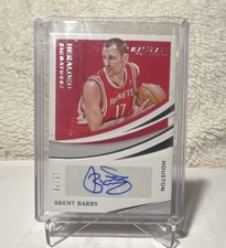 2020-21 Panini Immaculate Heralded Signatures Brent Barry Rockets Auto /75