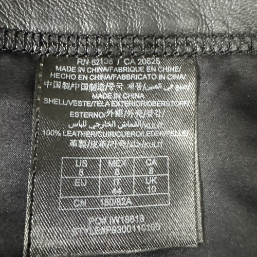 GUESS By MARCIANO Leather Knit Pants Womens Size 8 Black Skinny Black - Picture 11 of 12