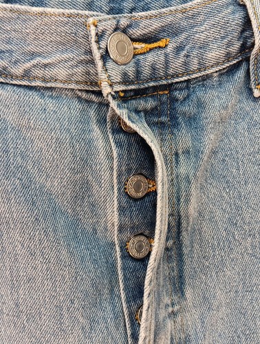 Levis 501 Jeans Men's 35x32 Blue Straight Leg Button Fly Denim Lot Of 2 (B) - Picture 15 of 20