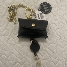 Bath  Body Works Wearable Chain ID Pocketbac Holder Snap Case Retractable