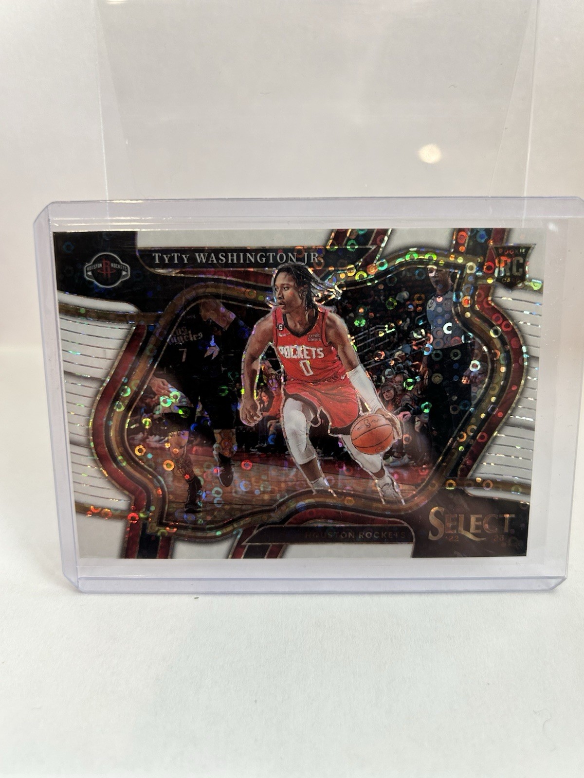 2022 Panini Select Courtside White Disco Prizm /75 TyTy Washington Jr Rookie RC