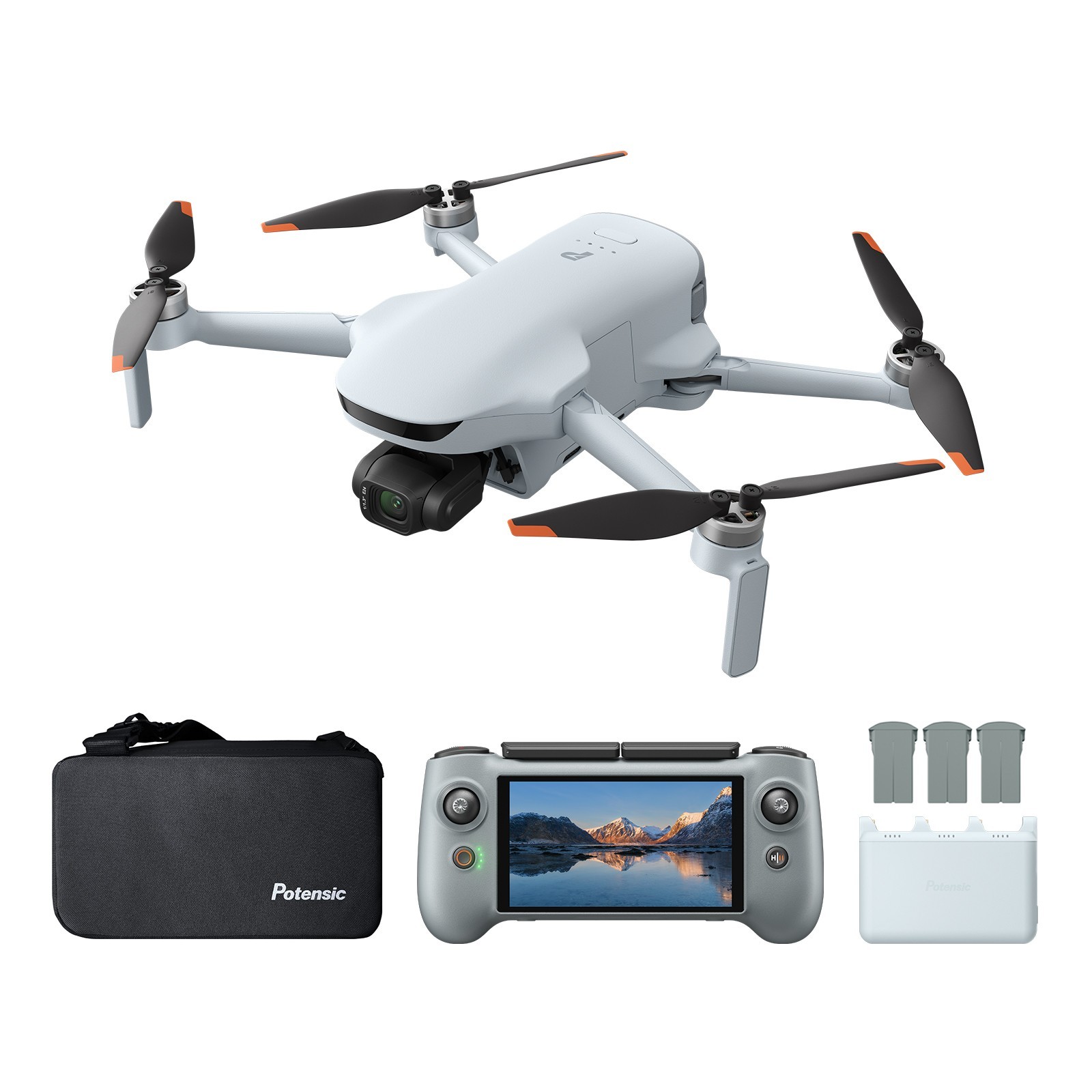 Potensic ATOM 3 Drone Fly More Combo with 4K Camera RC PTD 2 40-Min Flight