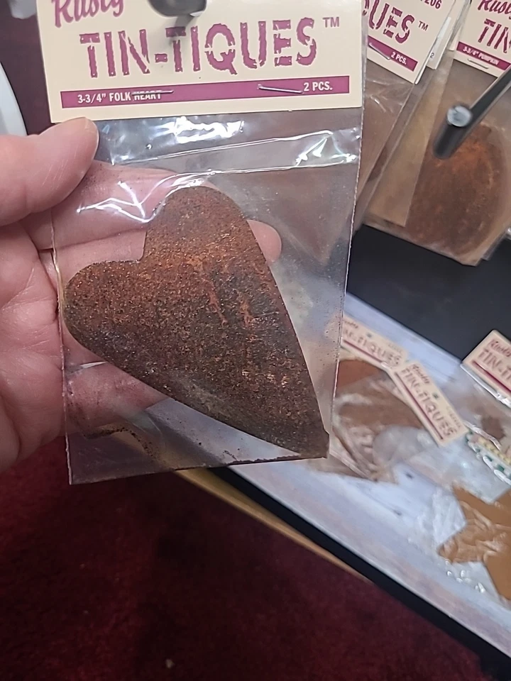 Gran Lote Artesanías Primitivas Óxido Tin-Tiques Copos de Nieve Adornos de Navidad Más Foto 4 de 4