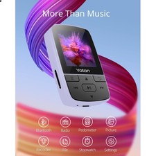 MP3 Player with Bluetooth 5.2, Expandable to 64GB, Mini Size, HiFi Music, wit...