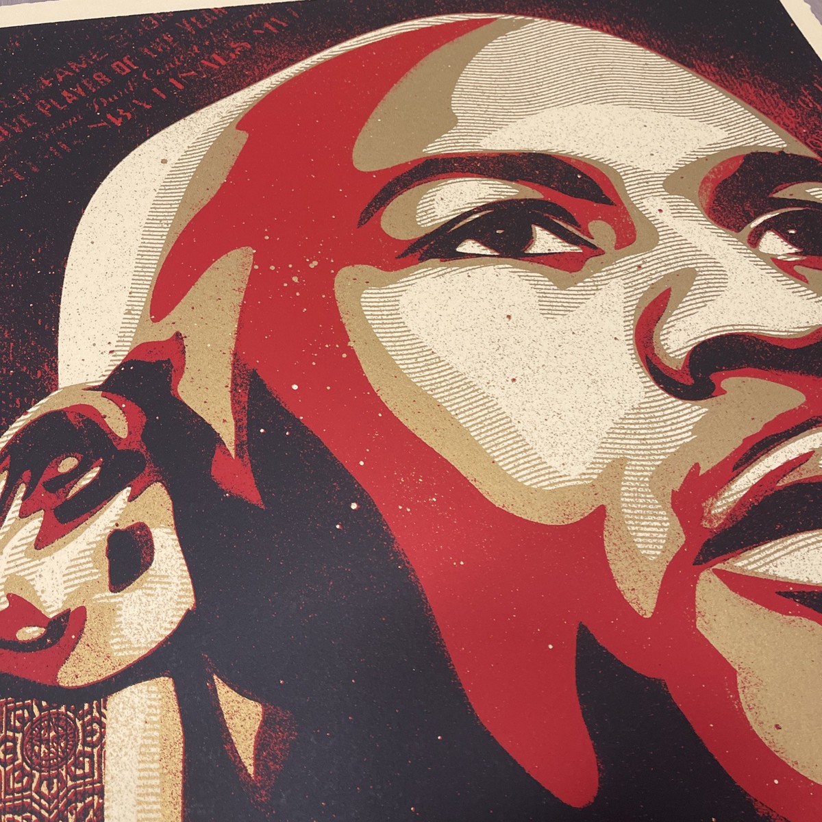 Shepard Fairey Large Format Michael Jordan Portrait Art Print 64