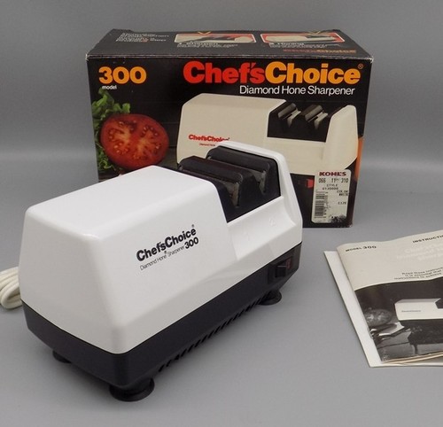 Affilacoltelli Elettrico Chef's Choice Modello 300 Diamond Hone In Scatola Originale - Foto 5 di 9
