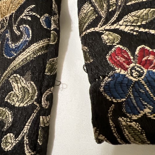 Maggie Barnes Tapestry Embroidered Blazer Black Paisley Floral Wearable Art 20 - Picture 9 of 15