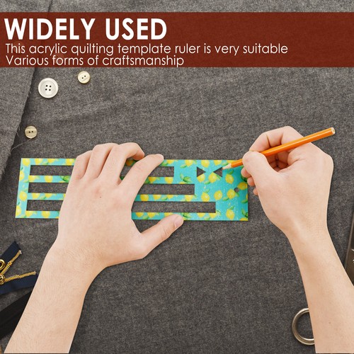 Lemon Zipper Pocket Templates Versatile Practical Bag Zipper Templates for CrPEg - Picture 5 of 11