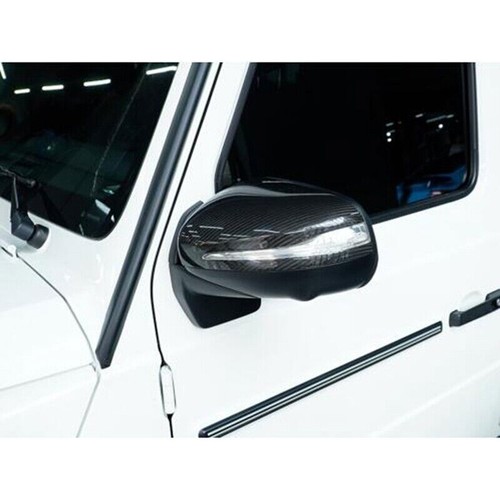 Replace For Benz G-Class W464 GLE GLS 2019-2023 Carbon Fiber Mirror Cover Caps - Picture 16 of 18