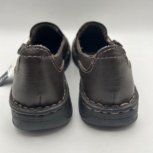 Thom McAn braune Damen Leder Halbschuhe 9,5 Schuhe gepolstert Stretch Knopf Neu mit Etikett - Bild 4 von 10