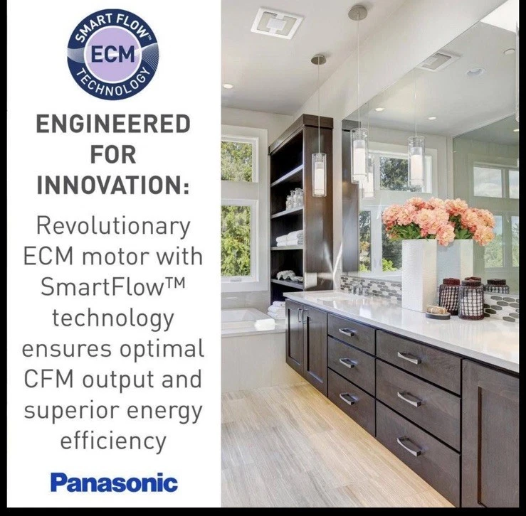 Panasonic WhisperValue DC Ventilation Fan FV-0510VSC1 50/80/100 FV-0510VS1 - Image 2 of 4