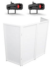 (2) Chauvet DJ Followspot 200ST DMX/Manual LED Cool White Spot Lights+Facade