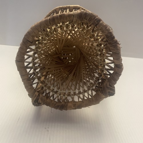 Vintage Wicker Rattan Doll Chair 16” Boho Decor Peacock Plant Stand Fan Back - Picture 5 of 5