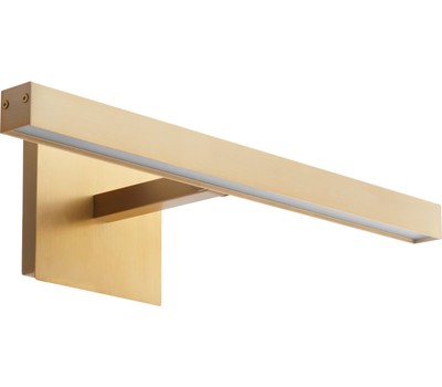 Quorum Lighting 940-18-80 Picture Light, 1-Light LED 7 Watts, Aged Brass