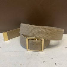 USMC Khaki Belt Open Face 24K Gold Plated Buckle Tip US Marine Military Uniform
