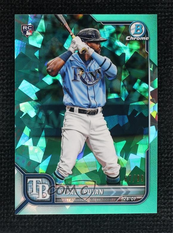2022 Bowman Chrome Sapphire Edition Aqua 7/99 Vidal Brujan #89 09xp