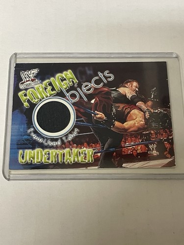 WWF WrestleMania (Fleer, 2001) THE Undertaker T-Shirt Relic Card EVENT WORN