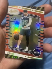 2024 Panini Absolute - Rookies AJ Barner #184 Spectrum Orange /75 (RC)