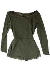 Curtain Call Dance Costume P735 Adult Small Contemporary Lyrical Modern Olive