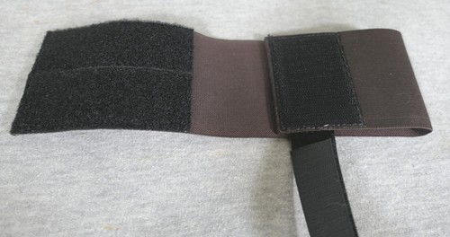 Unbranded Brown Plain Leather Elastic Hook & Loop Leg Thigh Arm Strap Band - Picture 4 of 7