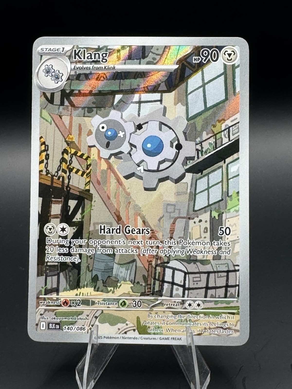 Klang 140/086 Illustration Rare | Pokémon SV Black Bolt | Full Art NM