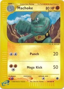 Machoke - 85/165 - Pokemon Expedition Reverse Holo Rare Card NM