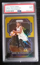 2022 Prizm WNBA Angel McCoughtry #109 Black Gold 4/5 PSA 9 Pop 1 All-Star Lynx