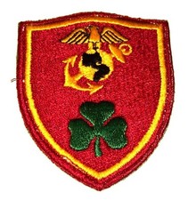 ORIGINAL CUT-EDGE WW2 USMC MARINE DETACHMENT LONDONDERRY IRELAND WORN PATCH