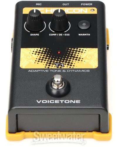 TC-Helicon VoiceTone T1 Vocal Tone and Dynamics Effects Pedal - Picture 4 of 7