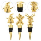  3 Pcs Wein-stopfen Weinstopper Weihnachten Weinflaschendichtungen