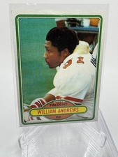 William Andrews Rookie Card - 1980 Topps - #73 . rookie card picture