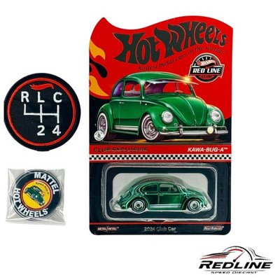 Hot Wheels RLC Exclusive VW Kawa-Bug-A Green Patch & Pin Included H22 