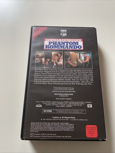 Phantom Kommando VHS - CBS/FOX, Schwarzenegger - Bild 2 von 3