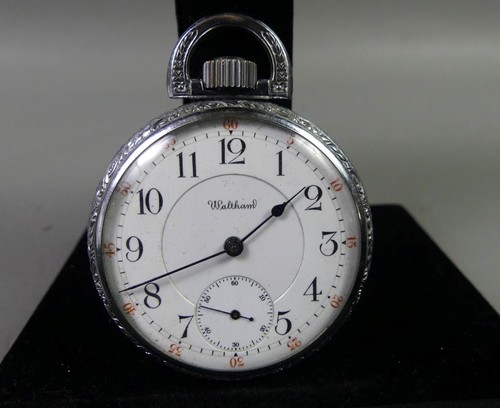 EDLE ANTIKE TASCHENUHR WALTHAM RIVERSIDE MAXIMUS 23 JEWEL